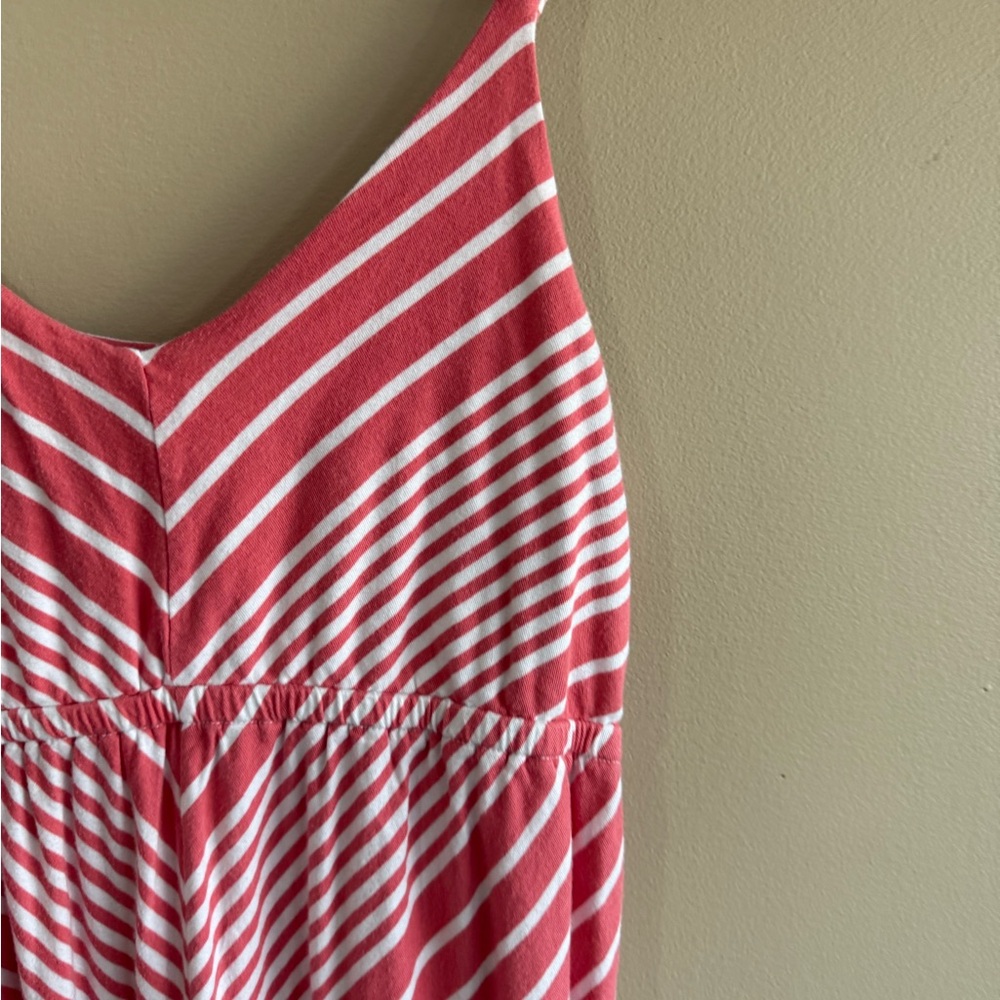 Old Navy Pink Striped Maxi Maternity Dress - Picture 5 of 9